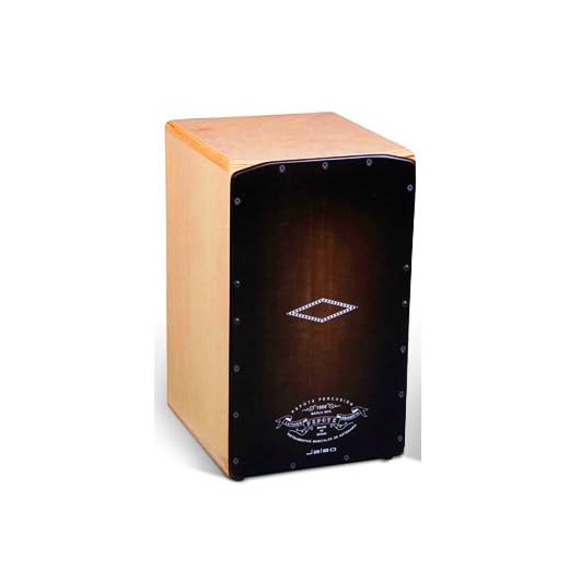 CAJON RUMBERO - Pepote (Jaleo) Colores (Tapa Marron) (28,5 x 29 x 47 Cm.)