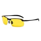 Night Driving Glasses Cycling Glasses for Men Women Anti-Glare Night Vision Glasses for Driving Yell