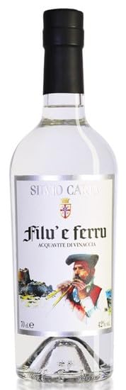 Grappa Filu e Ferro acquavite di vinaccia di Sardegna Silvio Carta 70cl in busta regalo da enoteca