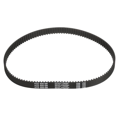 QUARKZMAN HTD-5M Gummi Zahnriemen 120 Zähne, 600mm Steigungslänge x 15mm Breite x 3,6mm Höhe, Gummizahnriemen Keilriemen Antriebsriemen geschlossen Zahnriemenscheiben
