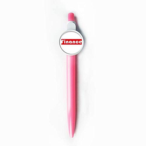 Stylo à bille rétractable bleu Finance pour cours universitaires