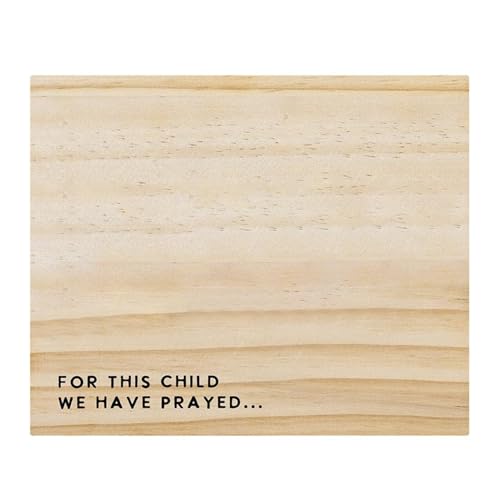 Stephan Baby Keepsake Boxes - Letters for Baby Notecards In Wood Box, 5.5' x 6.75', Child We Prayed For