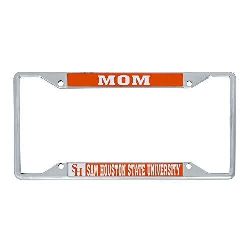 Desert Cactus Sam Houston State University Car Accessories Bearkats Metal License Plate Frame and Tag Holder for Front or Rear of Car (Mom)
