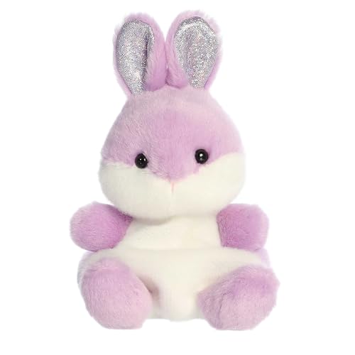 Aurora Adorable Palm Pals Wysteria Purple Bunny Stuffed Animal - Pocket-Sized Play - Collectable Fun - 5 Inches