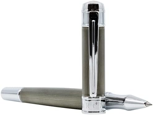 ARCIS Sutherland - Bolígrafo de punta redonda, acabado de metal, con 2 recambios de tinta, bolígrafo de lujo para diario, toma de notas, escritura,