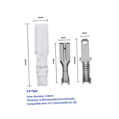 VILLCASE 1 Conjunto/540Pcs Terminais De Crimpagem De Fio Conector De Latão Terminal De Crimpagem Ter