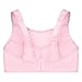 Full Figure Plus Size No-Bounce Camisole Sports Bra Wirefree #1066 Parfait Pink