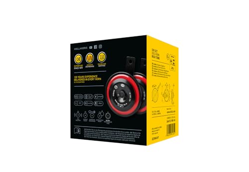 Bocina con sonido grave agudo ECE y construcción eléctrica robusta 12V pack de 2 7