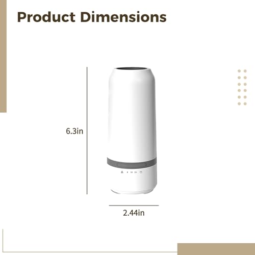 Difusor de aromaterapia portátil para eliminar sequedad con batería recargable de 2000 mAh 6