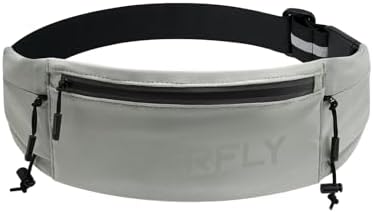 WATERFLY Laufgürtel für Handy Lauftasche Joggen Running Belt Laufgurt | Startnummernhalter, Taillenumfang 76–99 cm, Handys bis 7″, Lauf Bauchtasche Herren Damen, Handytasche für Jo