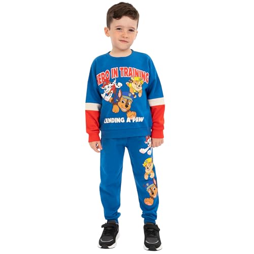 Dres PAW Patrol | Zestaw Bluzy i Spodni Dla Chłopców | Dwuczęściowy Zestaw | Dresy Dla Chłopców Niebieski 110