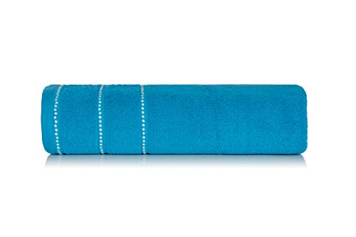 Image of Casa Copenhagen, Super Soft Elite Collection 2 Pieces 100% Cotton Large Bath Towel (Size : 75 x 150 cm) - Hawain Ocean & Hawain Ocean
