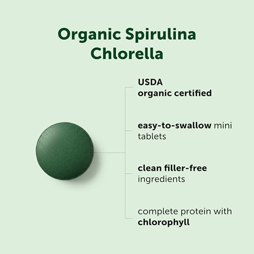 Micro Ingredients Organic Spirulina Chlorella Mini Tablets