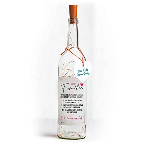 Himmelsflüsterer - LED Flaschenlicht Nr. 5 'Poesie mit süßem...