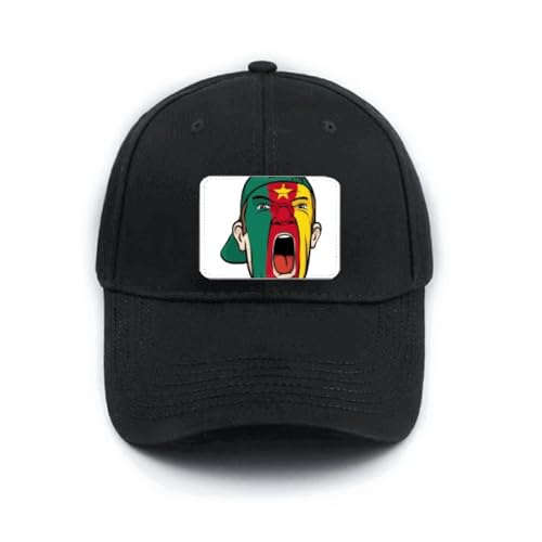 Casquette baseball Cameroun noire pour vos sorties et matchs de foot