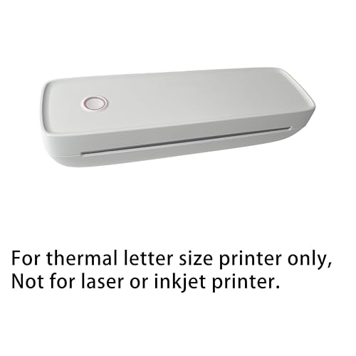 200 folhas de papel térmico contínuo tamanho carta 21 x 27 cm sem marca preta para Phomemo COLORWING