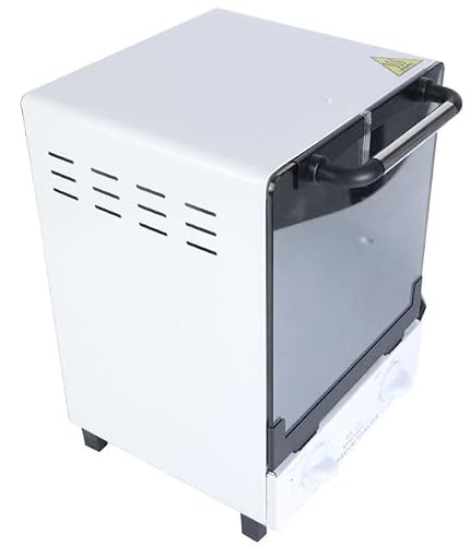 Sterilizer for Nail Tools, 12L Multifunctional High Temperature Cleaning Dry Box Stainless Steel with Temp Control, Timer, 2 Stainless Trays, Tweezer Sterilizer, Nail Salon Equipment, 110V 1000W