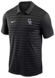 Nike Men's MLB Authentic Collection Victory Polo (US, Alpha, X-Large, Regular, Regular, Black, Colorado Rockies)