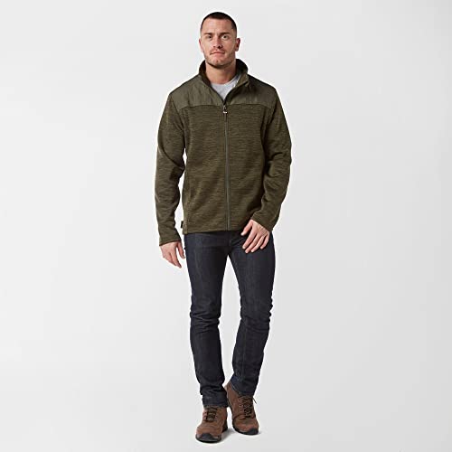 Brasher Men's Quilted Adventurer Long Sleeve Full Zip Fleece Jacket, Fleece Mid-Layer, Outdoors, Travelling, Walking, Trekking, Hiking and Camping Clothing, Brown, XS - Image 5