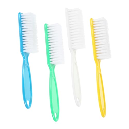 WEKADRIN 4 Piezas cepillo de limpieza de uñas diseño de uñas limpiador de pinceles Gel clíper fregar nail brush pinceles para uñas cepillo de uñas para limpiar cepillo limpiador de uñas