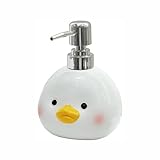 Flüssigseifenspender Tier Keramik Handseifenspender mit Edelstahlpumpe, Nachfüllbare Lotion...