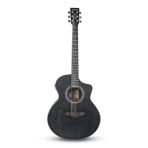 Image of Kadence A06EQ-N-TMBK Acoustica 40 inch Electro Acoustic Guitar - Matte Black