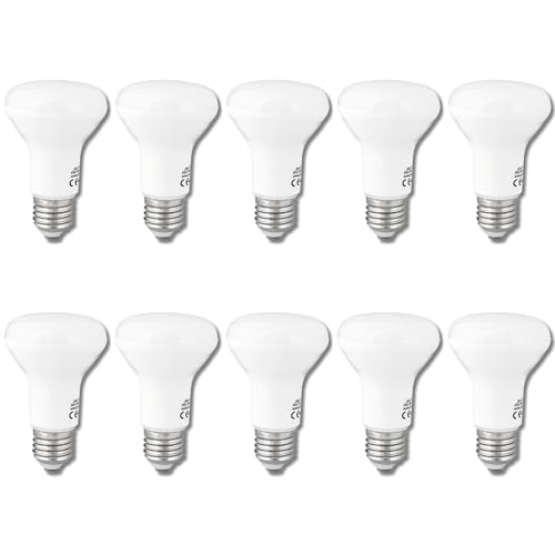 Jandei - 10 x Bombilla Led R63 9W, Rosca E27, 4200K Blanco Neutro. Perfecto para Salón, Cocina, Escritorio, Mesilla de Noche, Habitación, Pasillo, Oficina. Ahorro de energía.