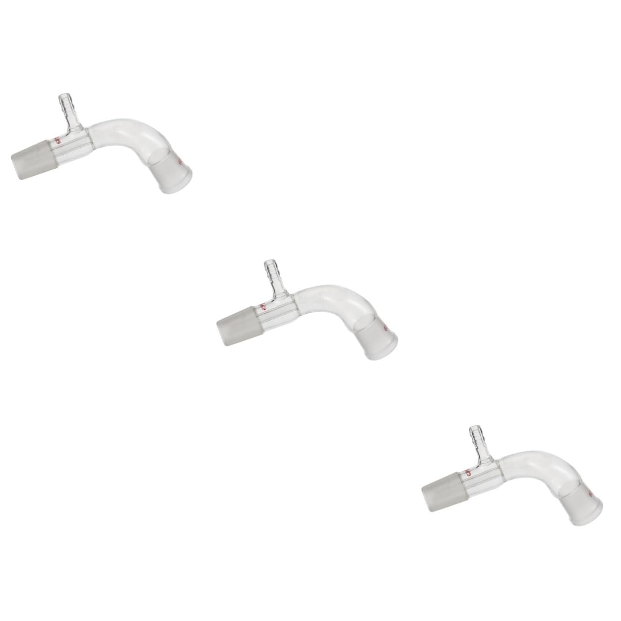 3 Pezzi di collegamento alla distillazione portatili luce lumino trasparente forniture per lezioni di chimica attrezzatura per lezioni di chimica