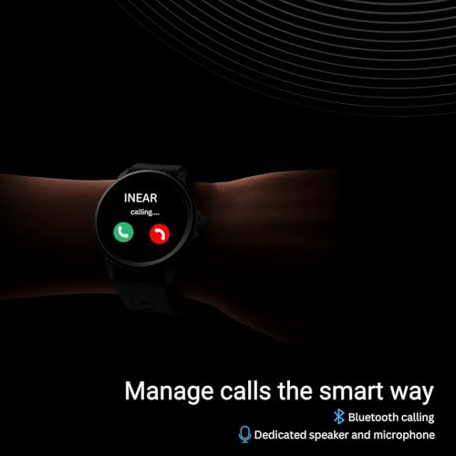 Image of inear INWATCH Ultra Smartwatch 2.1 inch HD Display, Bluetooth Calling, Fitness Watch with Heart Rate Monitor, Sleep Tracker, IPX4 Waterproof, Black Strap, Smartwatch for Android iOS Men Women
