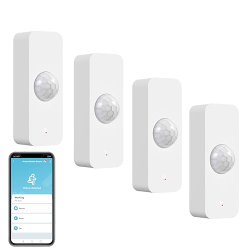 ZigBee Smart Motion Sensor, Intelligent Motion Sensor for Home Security Wireless Motion Sensor with Remote Monitoring App