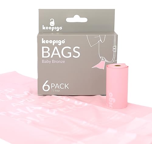 Image of Compostable Disposable Diaper Bags | 6 Rolls, 72 Leak-Proof, XL Biodegradable Baby Poop Bags | Eco-Friendly Diaper Trash Bags for Home, Travel, Pet Waste | Odor-Free Essentials for Newborns,