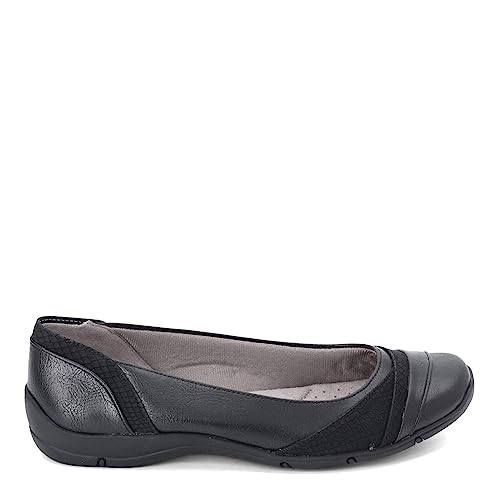 LifeStride Women's Dig Flat, Black Kylie, 9.5 M US3