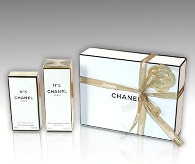 CHANEL No 5 Perfume Gift Set with 35ml EDP Spray and 200ml Body L...