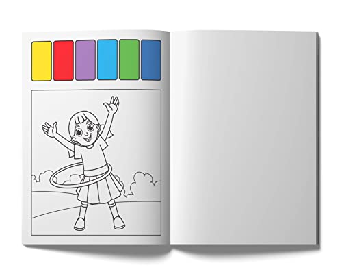 Image of Pick and Paint Coloring Activity Book For Kids: Park fun