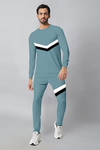 Image of RABBY Men Trendy Full Sleeve Track Suit Co-ord Sets