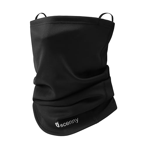 Oscenny Cache Cou Boucle d’oreille Verrouillée Thermique Longue Taille De Cou pour Hommes Femmes Ski Cyclisme Moto Course Vélo Hiver