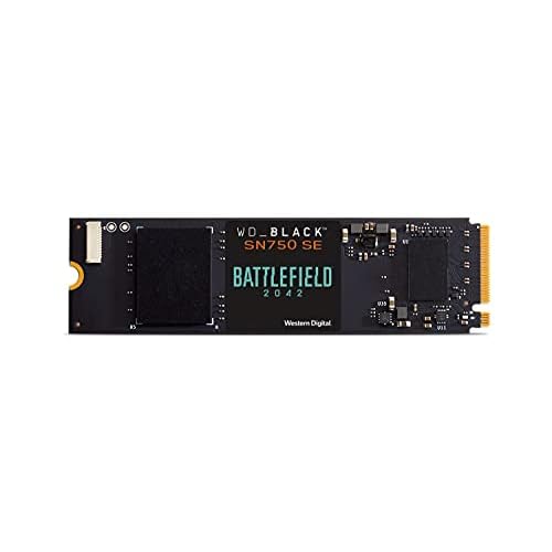 WD_BLACK SN750 SE 500 GB NVMe SSD Battlefield 2042 PC Game Code Bundle, mit Lesegeschwindigkeiten von bis zu 3600 MB/s