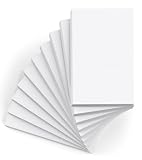 Roneky 10 Stück Notizblock A7 Notizblöcke kleine, kleine Schreibblöcke weißes Papier, Schreibblock A7 weiße Notizblöcke, 50 Blatt pro Blanko Mini Notizblock Kratzpapier für Büro Schule Haus