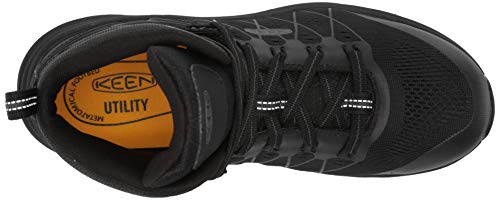 KEEN Utility mens Vista Energy Mid Composite Toe Work Construction Shoe, Black/Raven, 8 Wide US