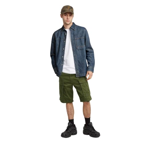 Miniatura 3 de G-Star Shorts Rovic Zip Relaxed Para Hombre, Verde Sage D08566-5126-724 , 25