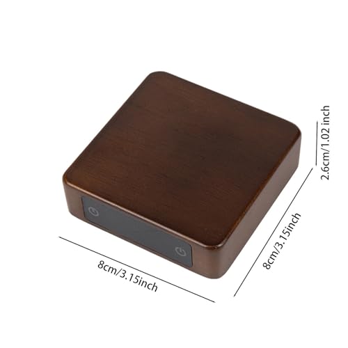 Digital para joyería de madera y hojas de té con función de báscula digital en gramos 3
