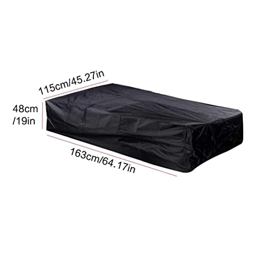 Housse table de billard noire polyester bâche imperméable robuste