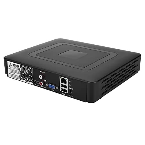 4-Kanal 4-Kanal-Sicherheits-CCTV AHd CVI/TVI/DVr NVR 5-in-1-Echtzeit-Videorecorder 100-240 V (100–240 V europäischer Standard)