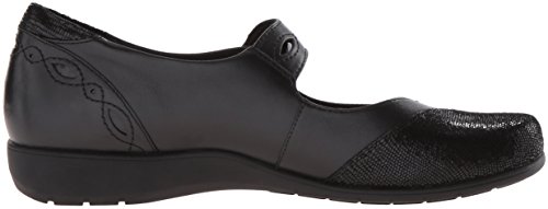 Aravon Womens Alana-Ar Mary Jane Flat, Black, 9.5 Narrow Us #TOP5