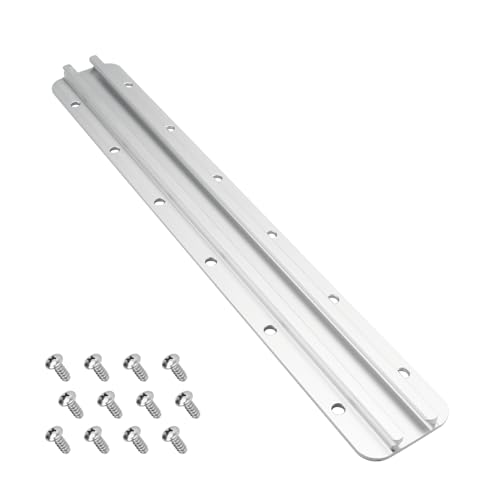 LVACODV Aluminum Kayak Track, Kayak Rail for Fishing Rod Holder, Kayak Rail Track for Paddle Holders, Kayak Gear Track Accessories for Cup Holder, Kayak Accessories Mount Track (12 Inch)