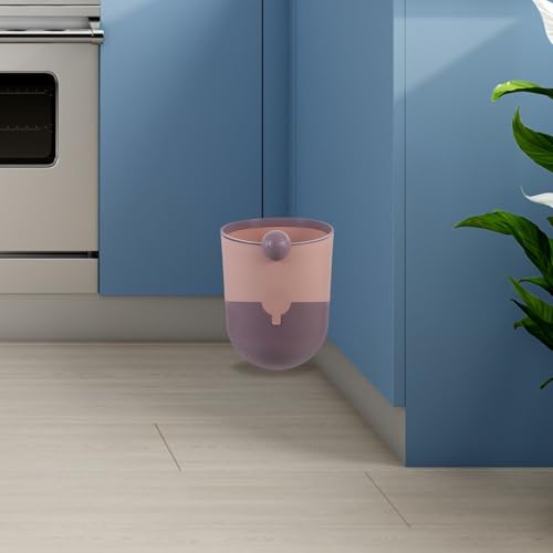 Caneca de basura compacta para cocina estilo nórdico 3L morada miniatura 7