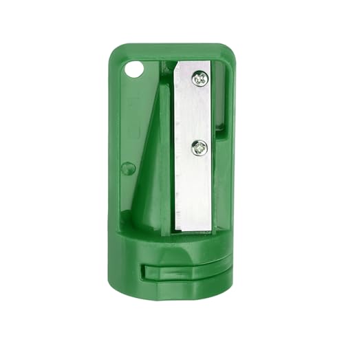 QUARKZMAN Sacapuntas de Carpintero, Verde, Sacapunta Manual Portátil Afilalápices Cortador de Lápices de Solo Agujero Simple para Escuela Oficina Carpintería Viajes Manualidad