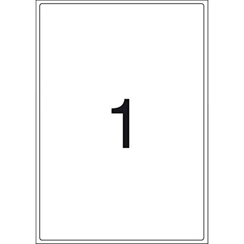 Etiqueta Adesiva Pimaco, Ink-Jet/Laser A4, A4267, Branca, 288.5X200mm, Envelope com 25 fls-25 etique
