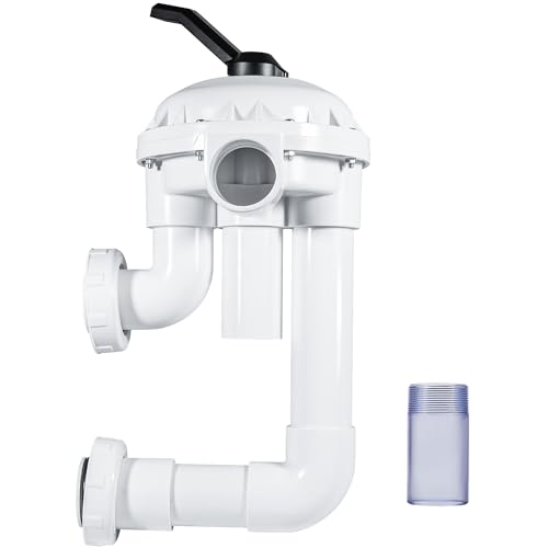 261050 2-Inch HiFlow Multiport Valve Side Mound Replacement for Quad and Triton Pool and Spa D.E. and Sand Filters 7-1/2 Inch Centerline Rebuild Kit with Plumbing and Bulkhead Fittings (White) by E-cowlboy - Used condition - Image 8