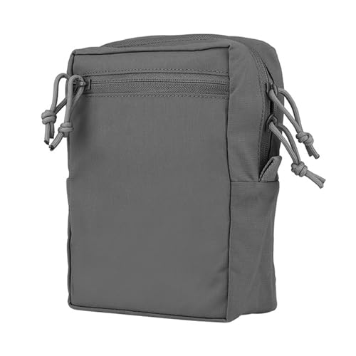 Tessitura Borse Marsupio Multiusa Campeggio Esterna Borsa Telefono con Attacchi per Escursionismo Caccia nylon grigio